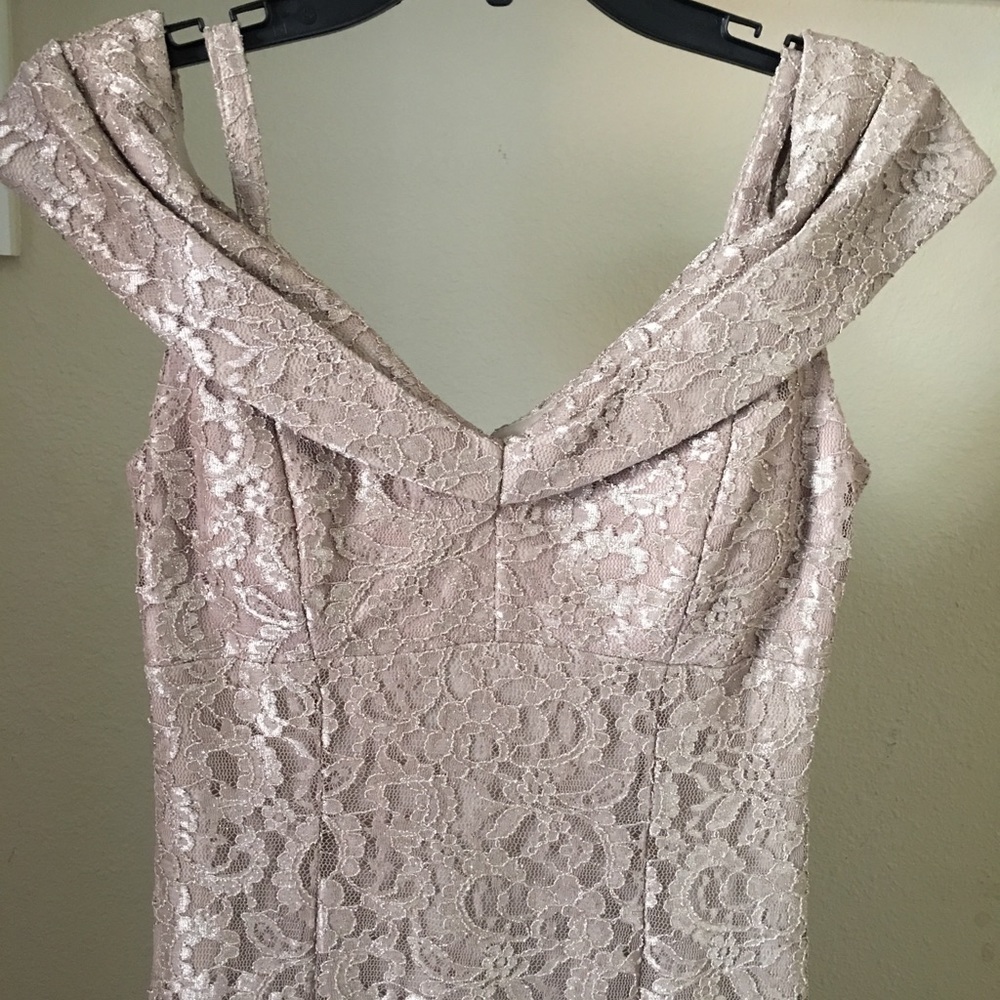 off- the- shoulder gown dress
